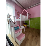 hoogslaper huisje met trap kinderkamer